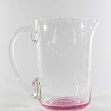 carafe en verre coloré