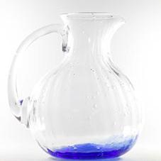 pichet à eau rond en verre