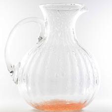 carafe à eau en verre ronde