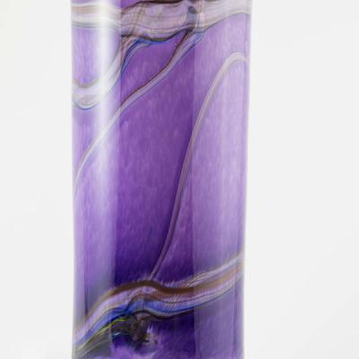 Vase droit en verre Violet