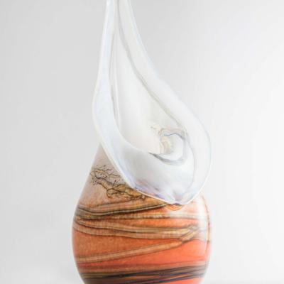 Vase collerette orange