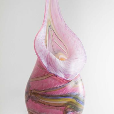 Vase collerette rose